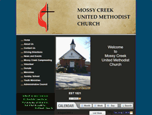 Tablet Screenshot of mossycreekumc.org